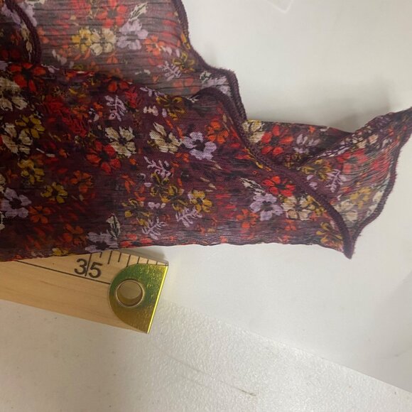 Lane Bryant Tunic Top Womens Plus Size 22/24 Floral Sheer Asymmetrical Laganlook - Picture 8 of 10